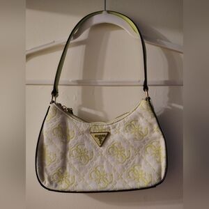 GUESS White and Yellow Women's Bag
